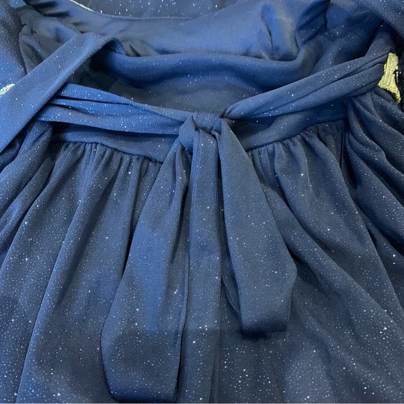 City Studio Small Blue Shimmery Dress - Picture 6 of 11